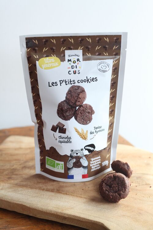 GAMME BIO - BISCUITS SUCRÉS - Cookie tout choco « The decadent » - SACHET STAND UP