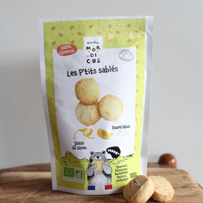 GAMA ORGÁNICA - GALLETAS DULCES - Galletas de mantequilla de ralladura de limón - STAND UP BAG