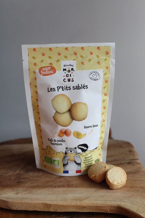 GAMME BIO - BISCUITS SUCRÉS - Sablés pur beurre - L’origine - SACHET STAND UP