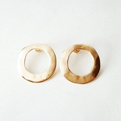 April 107 Earring Plated-In 18K Gold-Stud