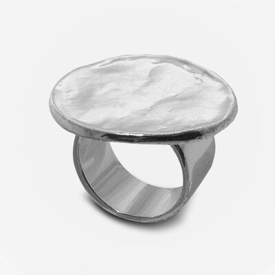 Abril 2 Ring Plated--Silver