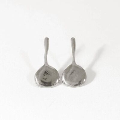 Candela 37 Earring Plated-Silver-Stud