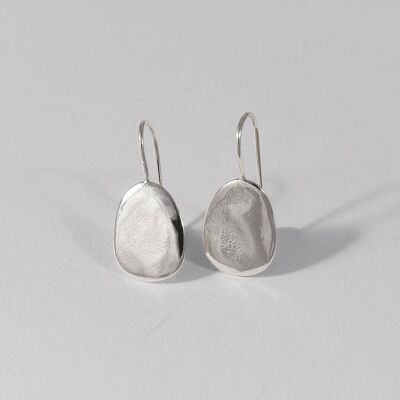 Candela 38 Earring Plated-Silver-Fish hook