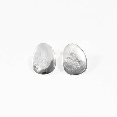 Candela 38 Earring Plated-Silver-Stud