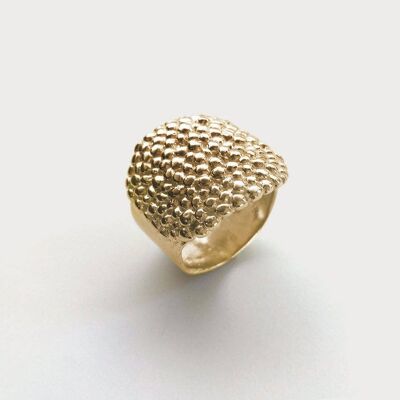 Candle 854 Ring-925 Solid Sterling Silver-Gold