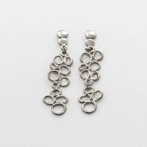 Clara 2 Earring Plated-Silver-