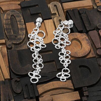 Clara 3 Earring Plated-Silver-