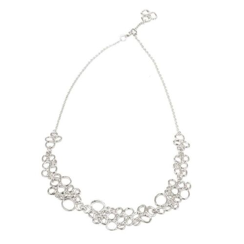Clara 3 Necklace Plated-Silver-