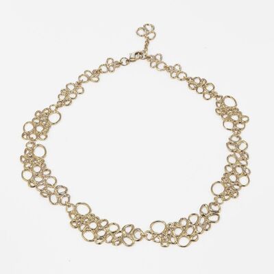 Clara 4 Necklace Plated-Gold-