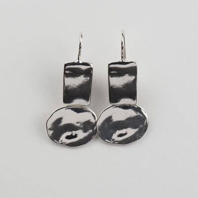Lana 5 Earring Plated-Silver-Fish hook