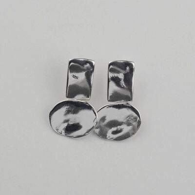Lana 5 Earring Plated-Silver-Stud