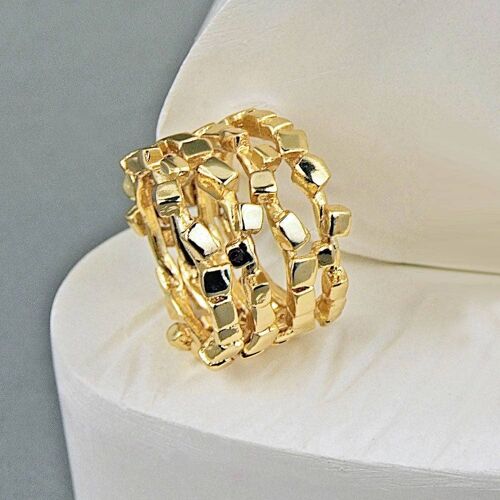 Lana D3 Ring Plated-Gold-