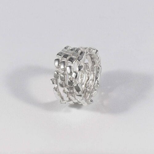 Lana D3 Ring Plated-Silver-