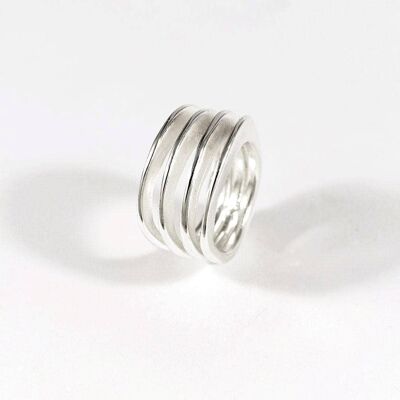 Bague Lana X4 Plaqué-Argent-