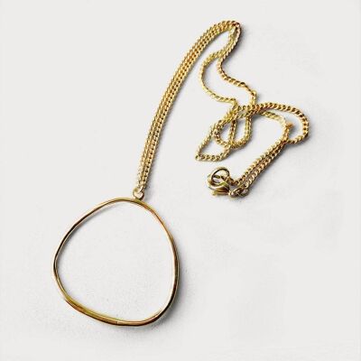 Halskette Momo 1-Messing-Gold