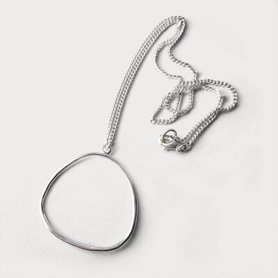 Momo 1 Necklace-925 Solid Sterling Silver-Non-Plated