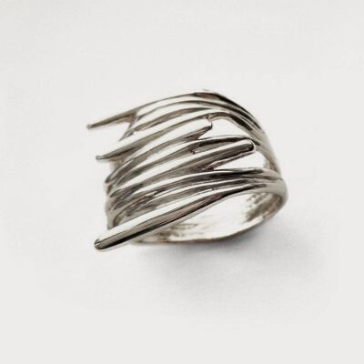 Momo 10 Ring-Brass-Silver