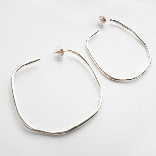 Momo 11 Earring-Brass-Silver