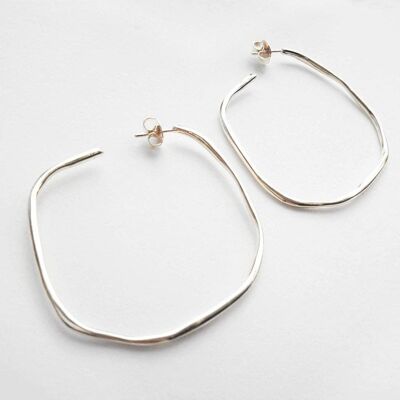 Momo 11 Earring-Brass-Silver