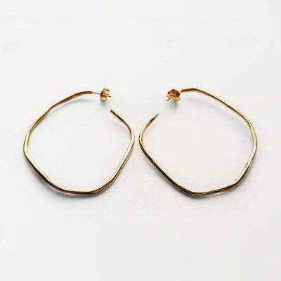 Momo 11 Earring-925 Solid Sterling Silver-Gold