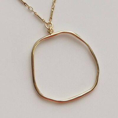 Momo 11 Necklace-Brass-Gold