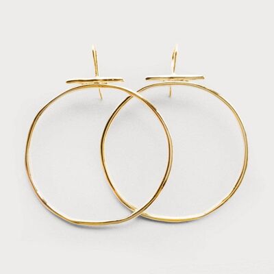 Momo 13 Earring-925 Solid Sterling Silver-Gold