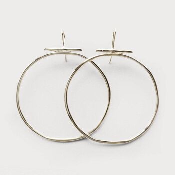 Boucles d'oreilles Momo 13-Argent massif 925-Or 2