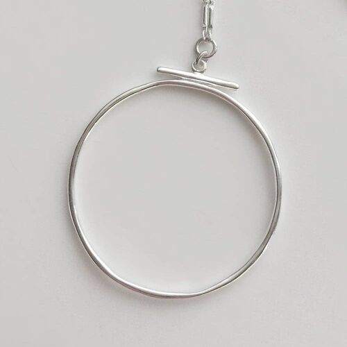 Momo 13 Necklace-Brass-Silver