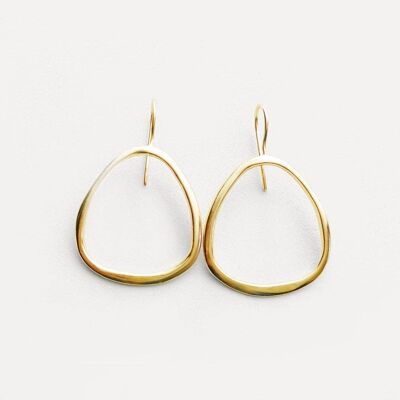 Momo 2 Earring-925 Solid Sterling Silver-Gold