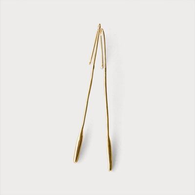 Momo 30 Earring-925 Solid Sterling Silver-Gold