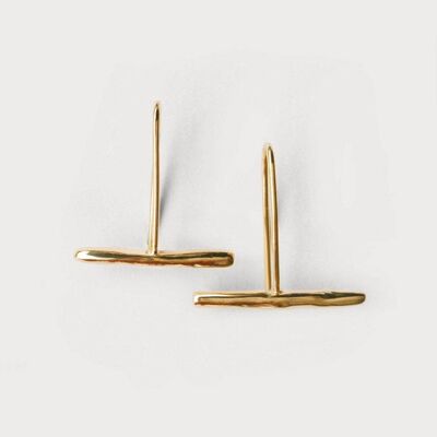 Momo 41 Earring-925 Solid Sterling Silver-Gold