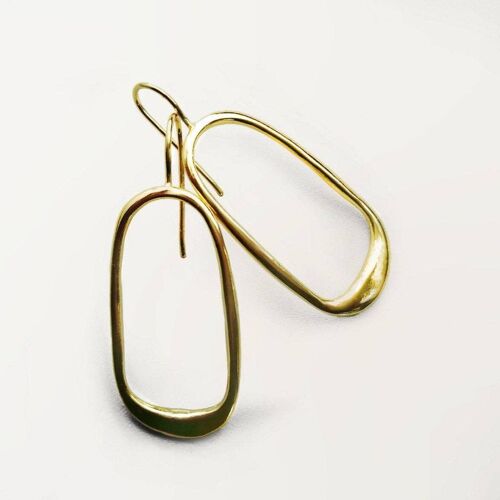 Momo 5 Earring-Brass-Gold