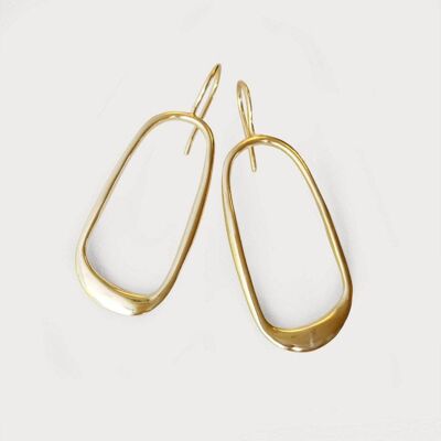 Momo 5 Boucles d'Oreilles-Argent Massif 925-Or