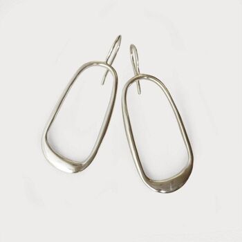 Momo 5 Boucles d'Oreilles-Argent Massif 925-Or 4