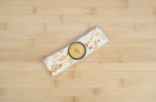 Nougat au Miel, Amandes et Caramel Beurre Salé (Barre de 100g)