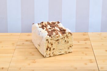 Nougat au Miel, Amandes et Caramel Beurre Salé à la Coupe (Lingot ou Meule d'environ 10 kg)