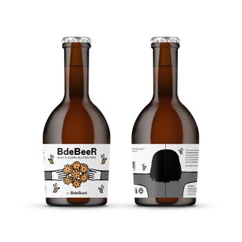 Bière Artisanale BDEBEER Weissbier Bio, Vegan, Sans Gluten et Socialement Engagé. 1