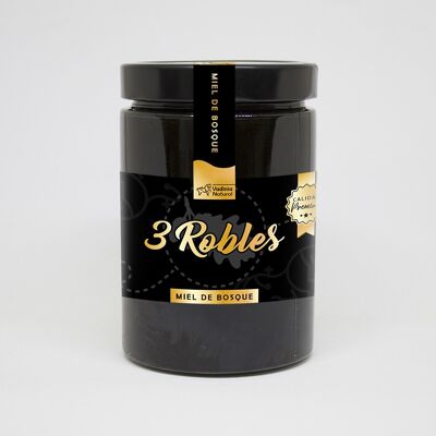 Miel 3 ROBLES Pura de Roble. Tarro 800 gr.