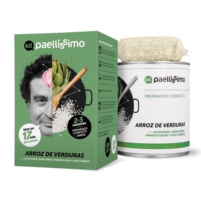 Vegetable Rice Paella Kit. 100% natural. Without preservatives