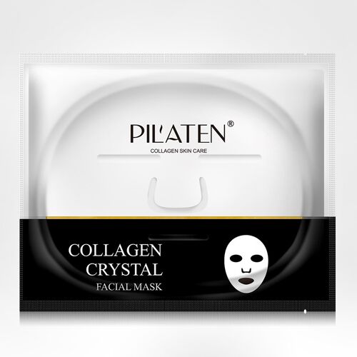 Mascarilla facial de colágeno. Efecto hidratante y calmante. Restaura elasticidad y la suavidad.