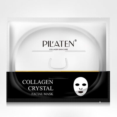 Masque facial au collagène. Effet hydratant et calmant. Redonne élasticité et douceur.