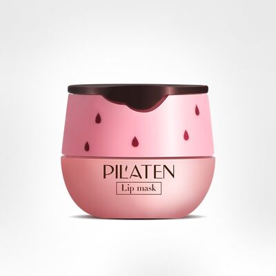 Masque de nuit pour les lèvres. Contient de la vitamine E et de l'extrait de fraise.