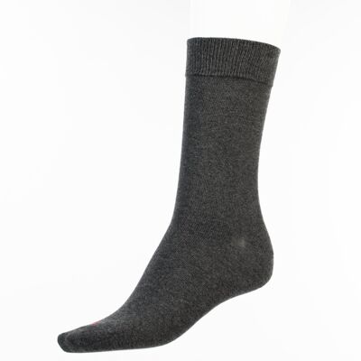 Schlichte anthrazitfarbene Socken