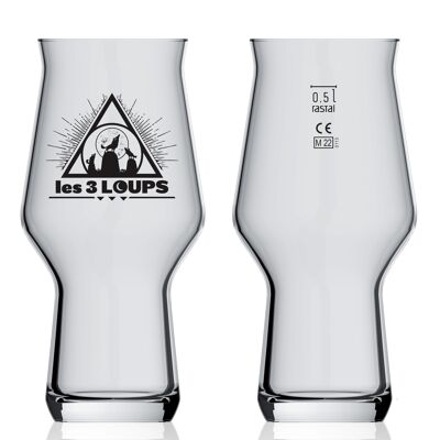 Beer glass THE 3 WOLVES Craft Master One 56.8 cl. PINT