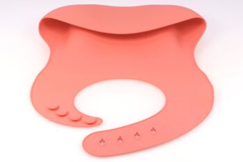 Bavoir en silicone 'Flamingo' - rose clair 5