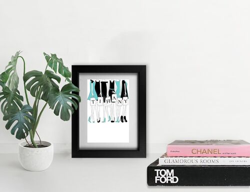 Shopaholics- Tiffany Framed Print