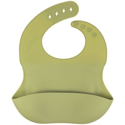 Bavoir en silicone 'Crocodile' - vert