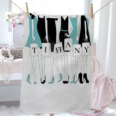 Shopaholics- Tiffany Tea Towel