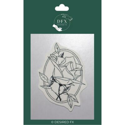 Rose chain temporary tattoo