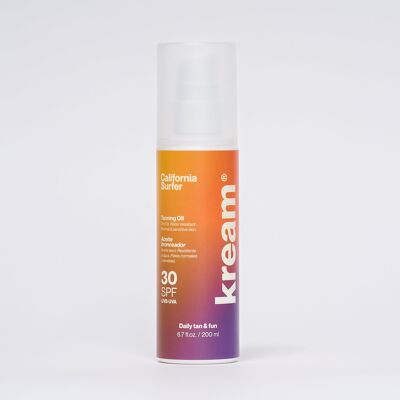 Olio abbronzante con protezione SPF30 California Surfer, 200 ml